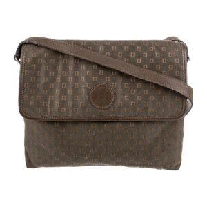 Fendi Vintage Micro Zucchino Tan Brown Canvas Crossbody Bag